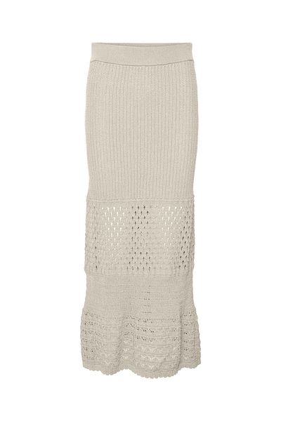 Vero Moda Strickrock VMDANIA Mittlere Taille Langer Rock