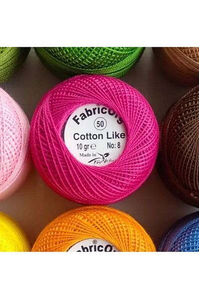 fabricorg TEK YUMAK Κλωστή Etamine-Cross Stitch - Αριθμός 50 Χρώμα (Βαμβακερό)