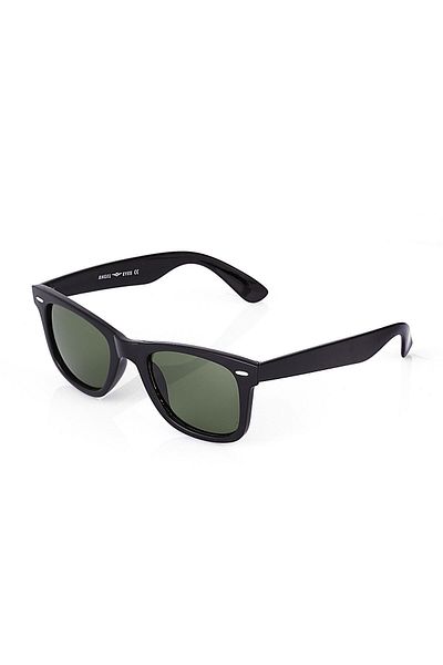 TomyHelf Green Matte Glass Shiny Black Bone Geometric Frame Unisex Sunglasses