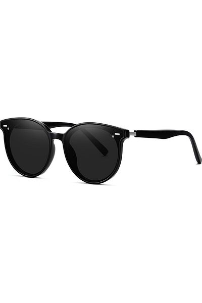 TomyHelf Black Frame Black Glass Unisex Sunglasses