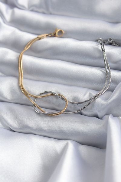 NEZADE STORE 316L Steel Mix Color Knot Model Women's Bracelet - Lisinya
