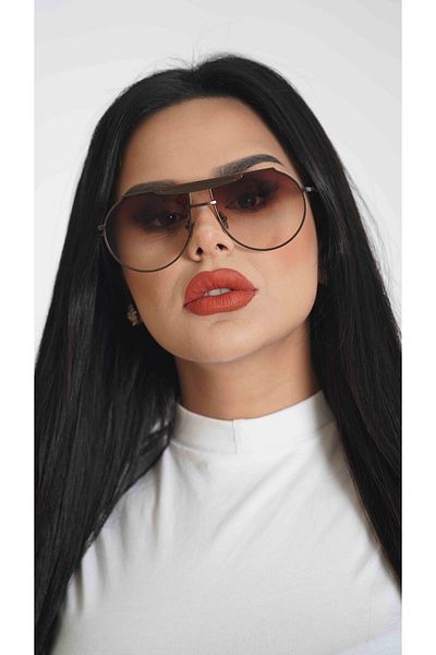 TomyHelf Brown Drop Design Sunglasses - Frame Cam