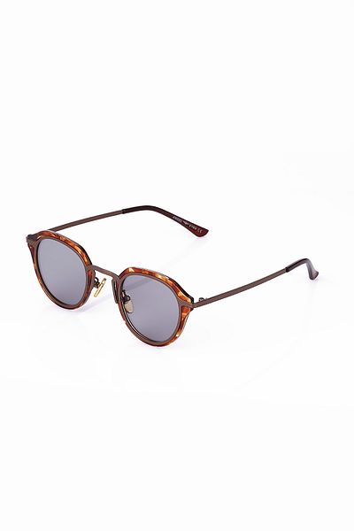 TomyHelf Unisex Smoked Glass Leopard Patterned Bone Frame Sunglasses