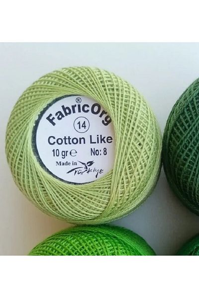 fabricorg Etamine-cross-stitch Single Bulge Thread - Κατάλληλο για βαμβάκι (10 GR-NO8 IP) - Νούμερο 14 Χρώμα