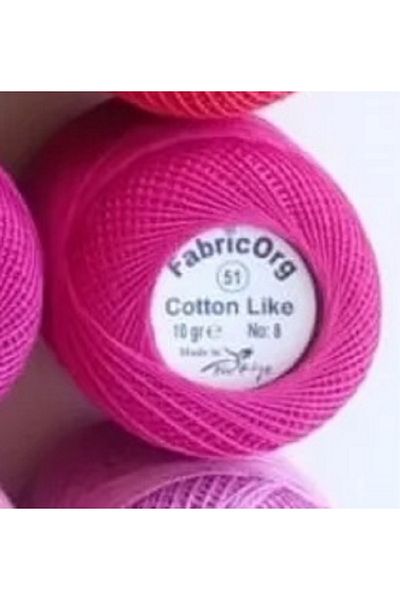 fabricorg Νήματα Etamin-Cross Stitch Algodon - Single Yumak - Νούμερο 51 Χρώμα