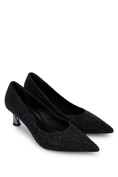 Tamer Tanca Women's Vegan Black Heeled Shoes