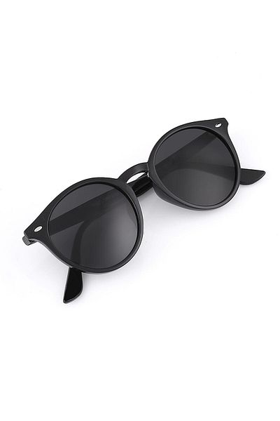 TomyHelf Black Matte Glass Black Matte Bone Frame Unisex Sunglasses