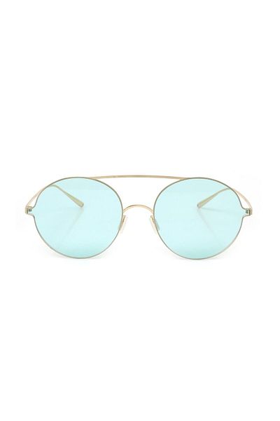 TomyHelf Blue Drop Frame Gold Women's Sunglasses