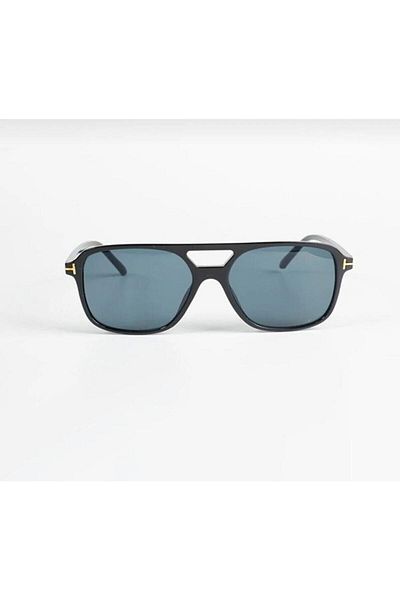 TomyHelf Bone Frame Black Glass Unisex Sunglasses
