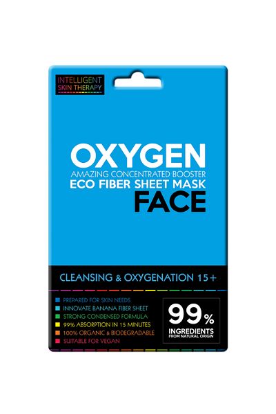 Intelligent Skin Therapy Cleansing & Oxygenation 15+ Eco Fiber Sheet Mask Face Oxygen