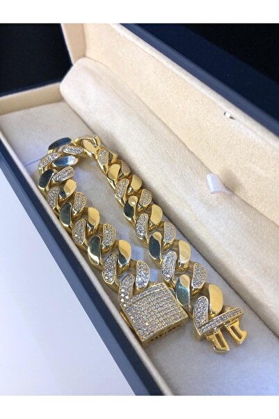 vogutima Kadın Gümüş Bileklik - Kalın Gurmet Model Italy Gümüş Bileklik - Işı...