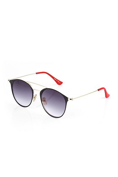 TomyHelf Ae3546c4b4560 Gold Frame Black Round Women's Sunglasses