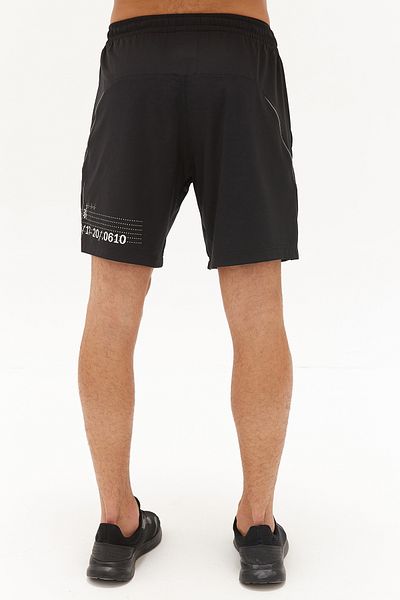 bilcee Μαύρο ανδρικό σορτς προπόνησης - Quick Dry και Sweat Wicking 0228