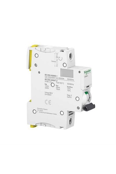 Schneider Electric Acti9 Ic60n A9f74120 20a - Fuse (1P, 6KA, C CURVE)