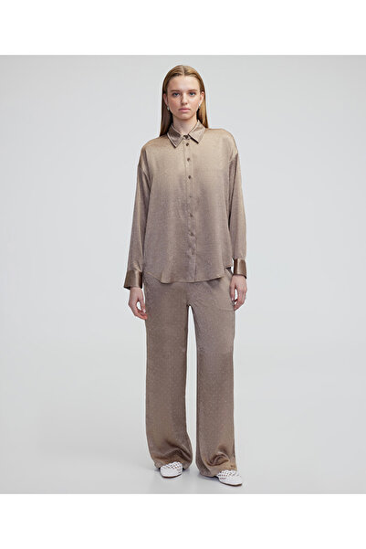 MISS IPEKYOL Hotfix Printed Elastic Waist Pants