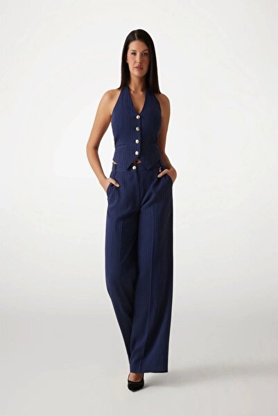 Guess SIDNEY WIDE LEG PANT Kadın Beyaz Pantolon 5RGB107254A-FB9B