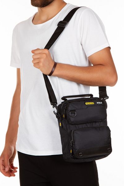 Newish Polo Geantă de mână și de umăr cu curea încrucișată pentru bărbați