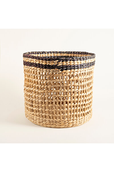Zsa Zsa Zsu Polı Su Sümbülü Sepet 40x40x30 Cm Natural - Sıyah