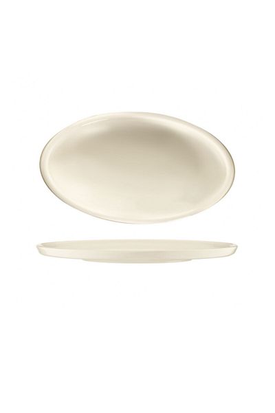 Kütahya Porselen Chef Taste - 12 cm Oval Breakfast and Appetizer Plate Set of 2