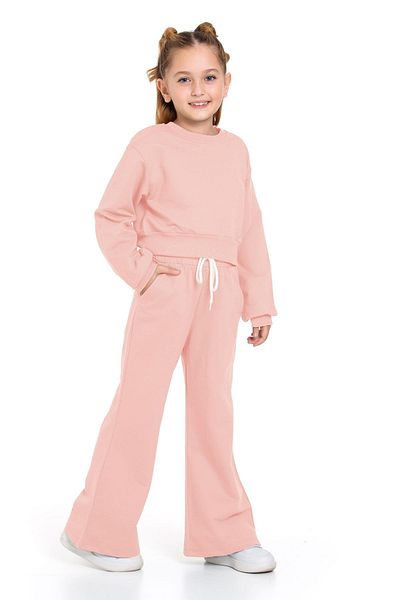 zepkids Wide Leg Salmon Color Girl's Tracksuit Set