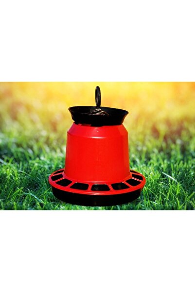 FAKİROĞLU PLASTİK 5-Liter Food Bowl and 6-Liter Water Bowl - 2-Piece Animal Set with Chicken Feeding and Bird Detail