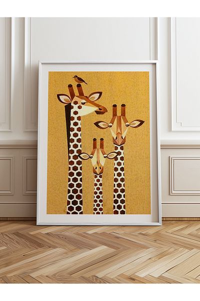 HOMEPACK Pictură cu un singur cadru din lemn Pictură poster dintr-o bucată TK/741