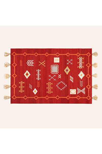 Zsa Zsa Zsu Jaıpur Yün Kilim 80x150 Cm Kırmızı