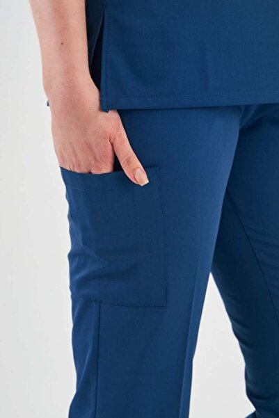 Owlet Medikal Σετ χειρουργικής λικράλης Petrol Blue - Λεπτομέρεια με φερμουάρ