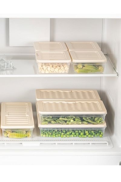 VİZYON Horizontal Refrigerator Organizer Ice Box Storage Container Microwave Container Ice Box Container