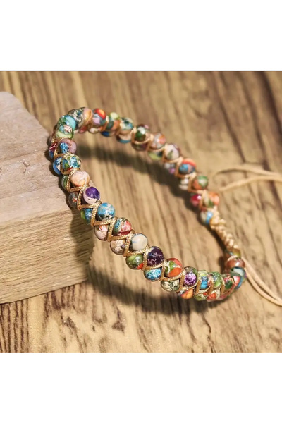 glasses accessory Natural Stone 7 Chakra Handmade Bracelet