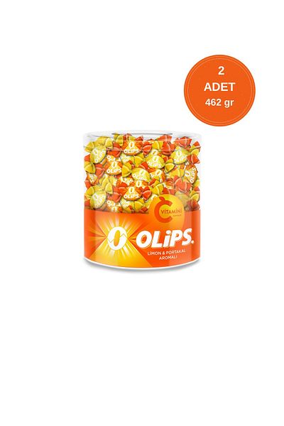 Olips Vitamin C Lemon & Orange Flavored 462 g Jar of Candy - 2 Pieces