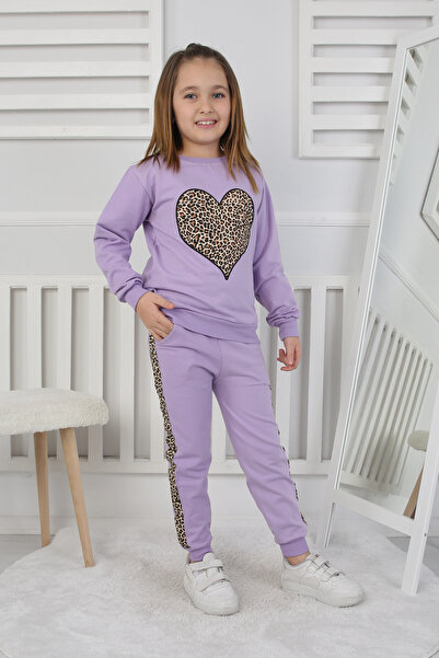 CRASSİ Σετ αθλητικής φόρμας για κορίτσια Heart Leopard