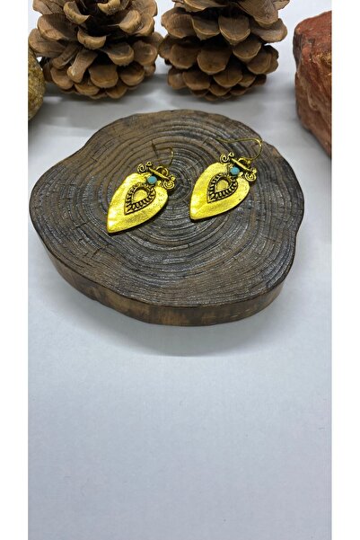 Porsuk Alternatif Handmade Ethnic Authentic Brass Women's Design Earrings