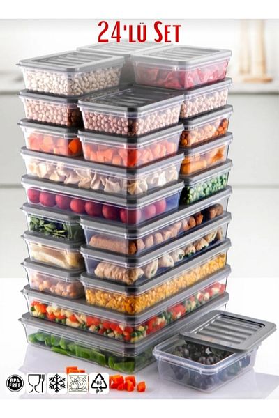 VİZYON Horizontal Refrigerator Organizer Ice Box Storage Container Microwave Container Ice Box Container