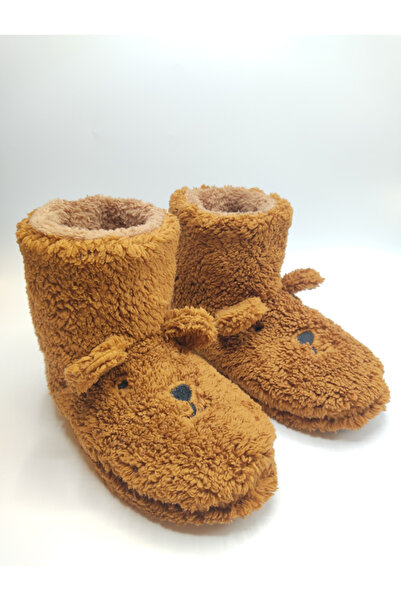 fluffy Γυναικείες παντόφλες για μπότες για το σπίτι - με αυτιά, κεντήματα, βελούδινο εσωτερικό, αντιολισθητική, αθόρυβη και θερμική σόλα