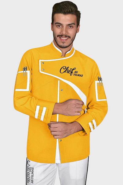 Üniformanya Costum de bucătar - cu cadou cu nume, jachetă și haine de bucătar, uniformă de bucătar