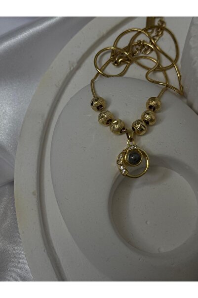 LOVELYSTORE قلادة من الفولاذ بأي لغة أنا أحبك