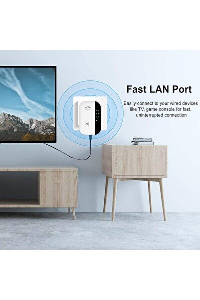 Aırstorr WiFi repeater menzil genişletici sinyal güçlendirici, 300Mbps ev için internet erişim noktası