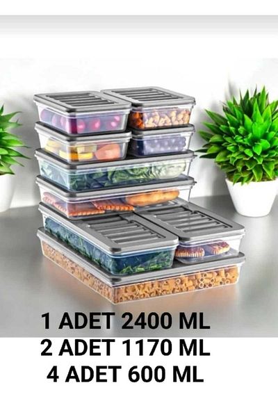 VİZYON Deep Freezer Fridge Organizer Storage Container Icebox Organizer Microwave Container