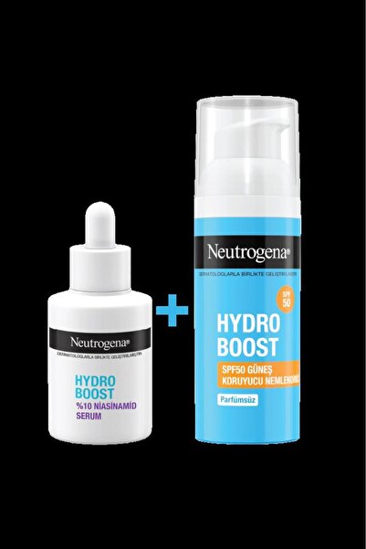 Neutrogena Hydro Boost 10% Niacinamide Serum 30 ml + Spf 50 Moisturizer 50 ml