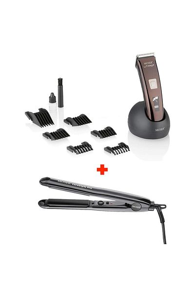 Moser Li+Pro Hair Clipper 1888-0151 + Cerastyle Hair Straightener 4417-0150