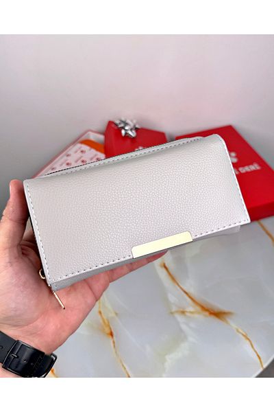 patideri Large Women's Wallet with Zipper Coin Compartment