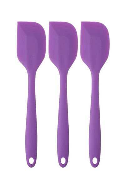 PİNK ROSE Silicone Spatula Set (Lila Purple)