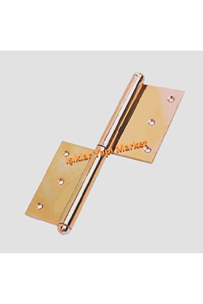 ece life Ahşap Kapı Menteşesi-Sola Açılır-No:10cm-Eski Tip (Çivi Hediyeli) (-Pk./Ad.: 2Adet)-SOL