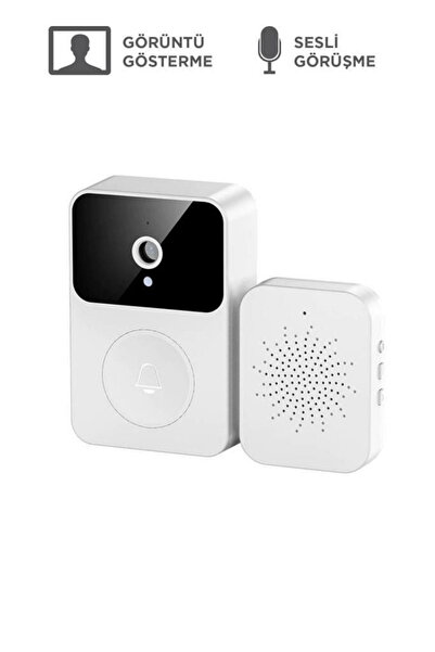 Ahanda Buldum Akıllı Su Geçirmez Kablosuz Kapı Zili Uzaktan İzleme Görüşme Kayıt Özellikli