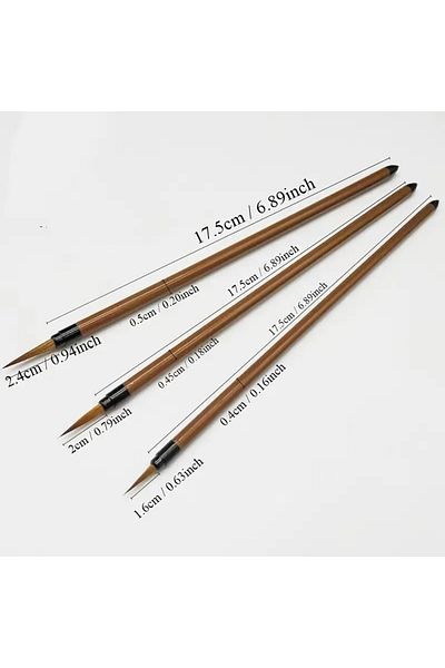 Sanathobi Release Brush Set - 3 Pcs for Wolf Hair, Tile, Ceramic