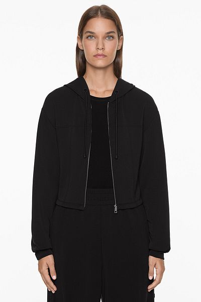 Oysho Crop jacket with soft-touch modal