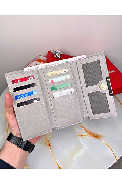 patideri Large Women's Wallet with Zipper Coin Compartment