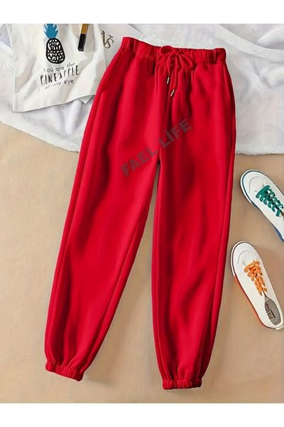 FAEL LİFE UNISEX TRACK PANTS - Jogger PC, ελαστικό βασικό γυναικείο/ανδρικό μοντέλο