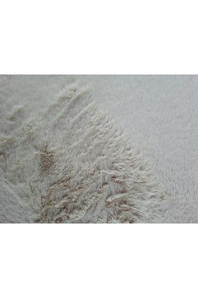 Dokumacıoğlu Σετ πατάκι μπάνιου Rabbit Hair Rabbit Mink 2 τεμαχίων - Αντιολισθητικό δέρμα και μαλακό χαλί
